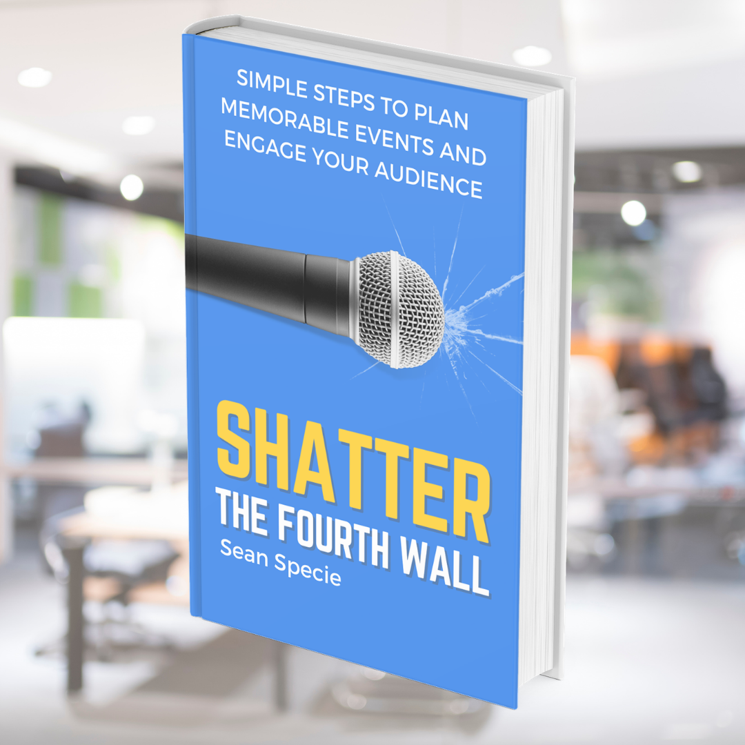 Shatter the Fourth Wall, the book, in a conference venue