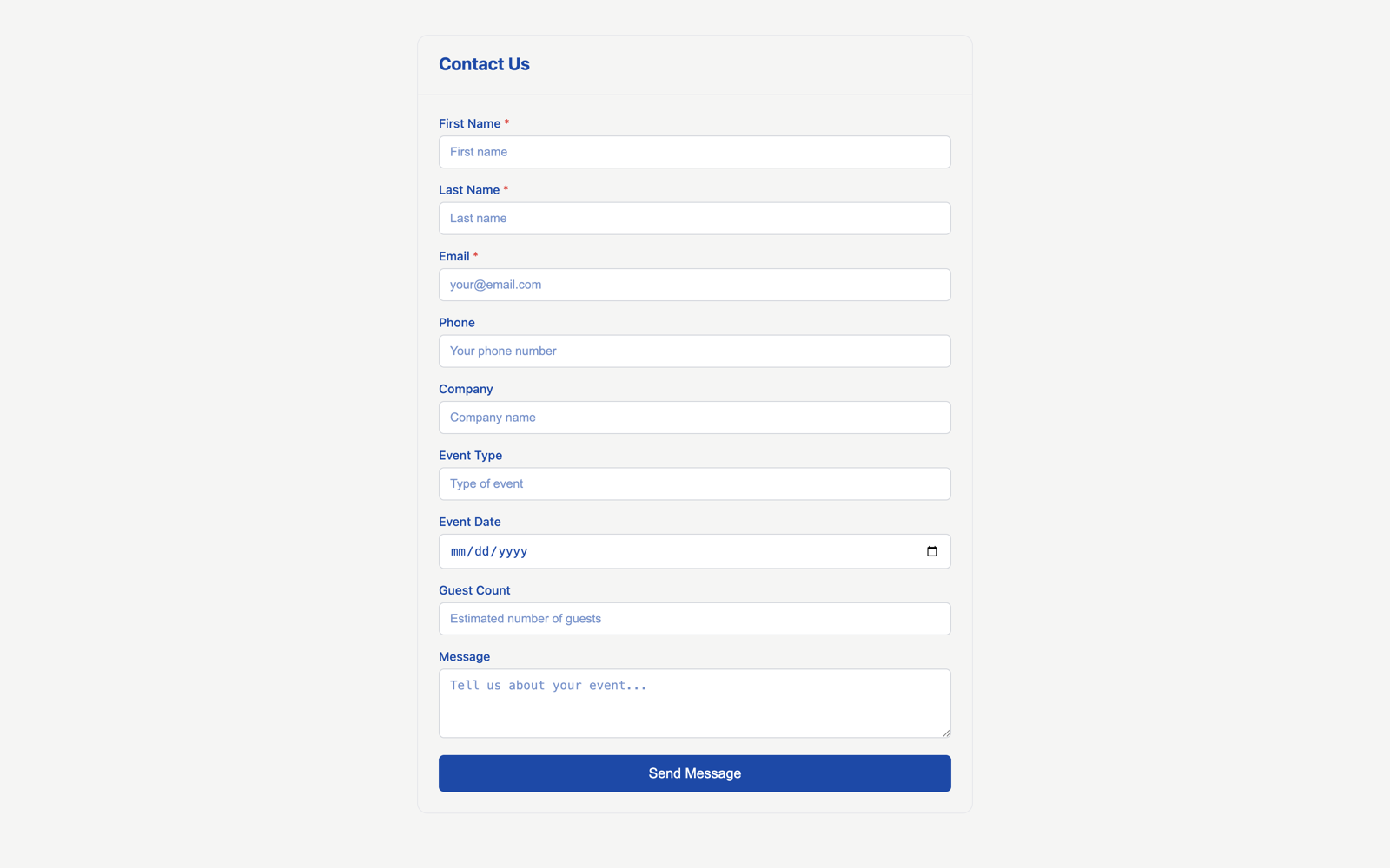 A hosted Ripluo lead capture form page ready to share with a link