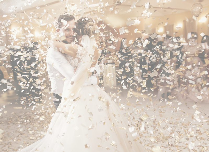 Wedding first dance celebration