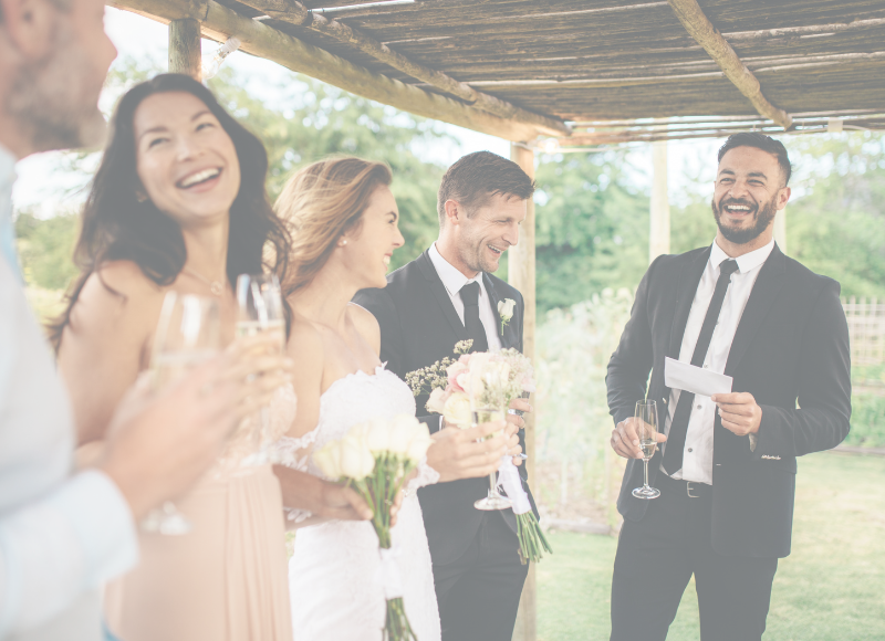 Wedding ceremony toast